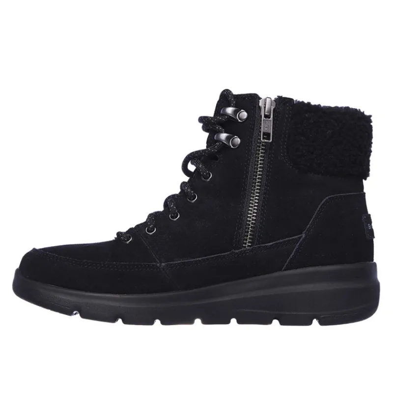 New SKECHERS Dame Vandrestøvler Glacial Ultra Sort