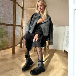Sale Copenhagen Shoes Dame Vest Mig Gæst Støvler 0011 Sort Lak