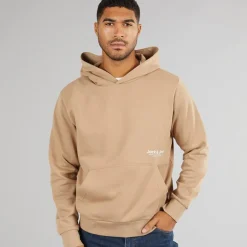 New JACK & JONES Dame Vesterbro Side Hættetrøje Sølv Mink Brun