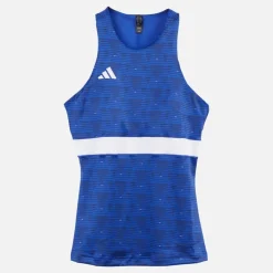 Sale adidas Dame Y-Tank Heat.Rdy Trænings T-shirt Semi Lucid Blue/Hvid