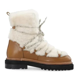 New LÄST Damesko Sandra Snøvestøvler Off White