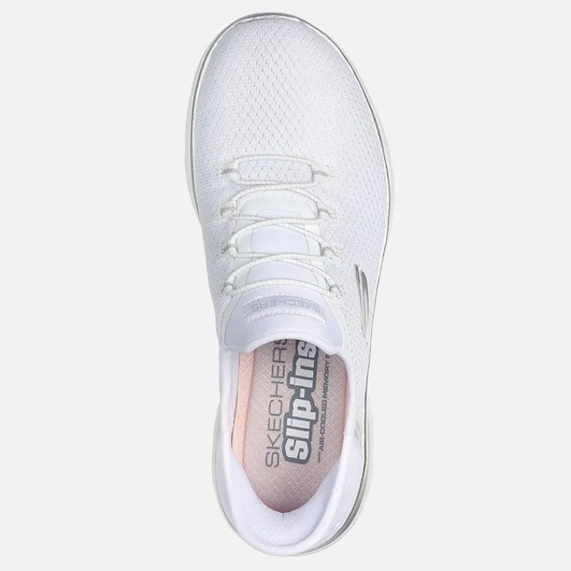 SKECHERS SPORT Damesko slip in Summits sneakers Hvid