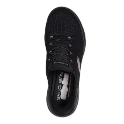 Hot SKECHERS SPORT Damesko Summits Klassisk Nat Slip In Sneakers Sort