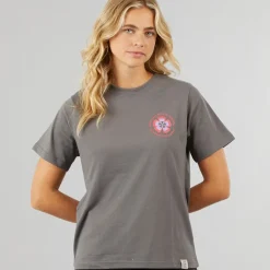 Clearance Lagooners Damskie Birds T-shirty Ciemny grafit Trækulsgrå