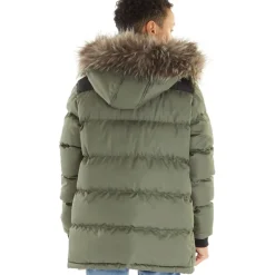 New Bench Drenge Axel Paddet Parka Khaki kakigrøn