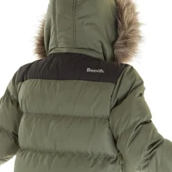 New Bench Drenge Axel Paddet Parka Khaki kakigrøn