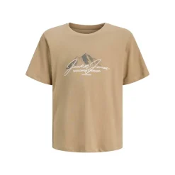 New JACK & JONES Drenge Bjerg To Pak T shirts Silver Mink/Asphalt