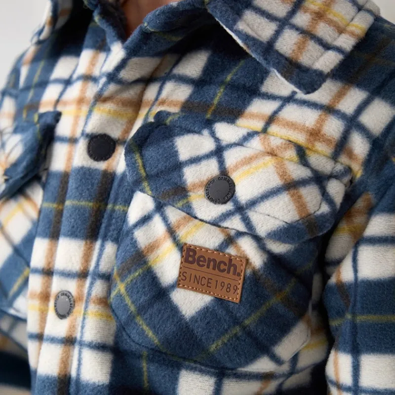 Discount Bench Drenge Bonded Shacket T-shirt og Jeans Sæt Navy