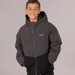 JACK & JONES Drenge Brady Puffer Jakke Asfalt Mørkegrå