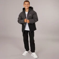 JACK & JONES Drenge Brady Puffer Jakke Asfalt Mørkegrå