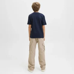 Outlet JACK & JONES Drenge Bryan Corp Logo T-shirt Sky Captain/​Splash
