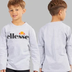 Clearance Ellesse Drenge Dominic Hættetrøje T-shirt Og Joggingbukser Sæt Sort/​Grå