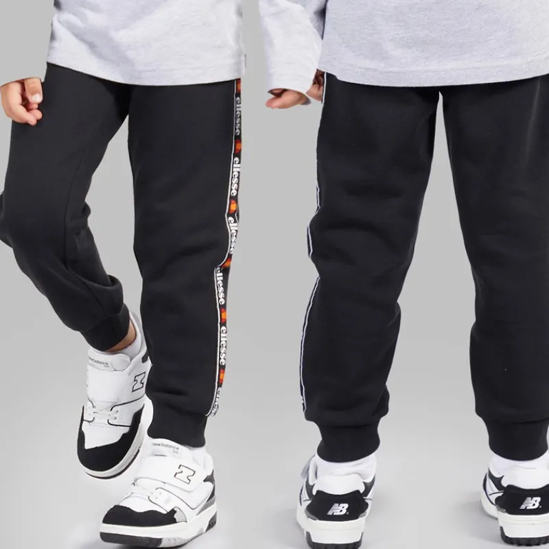 Clearance Ellesse Drenge Dominic Hættetrøje T-shirt Og Joggingbukser Sæt Sort/Grå