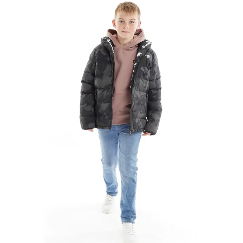 Best Money Drenge Emerton Jakke Sort Camo