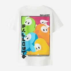 Hot PlayStation Drenge Fall Guys Abner T Shirt Bright White