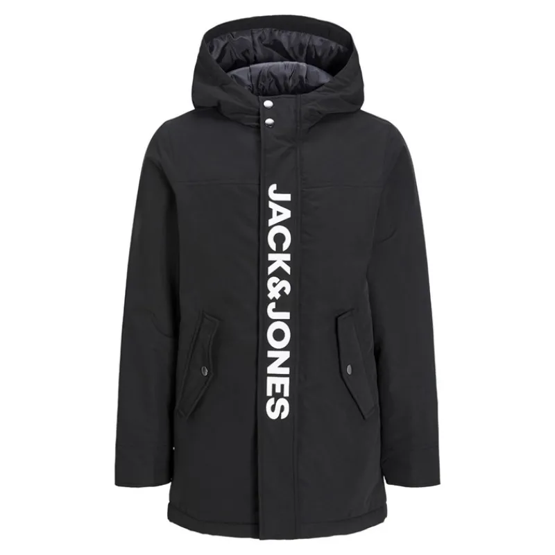 Discount JACK & JONES Drenge Fen Parka Sort