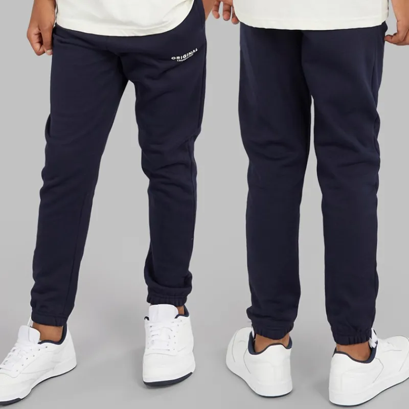 Online Crosshatch Drenge Fire Dele Hættetrøje Sweatshirt T-shirt Og Joggingbukser Sæt Navy/Off White