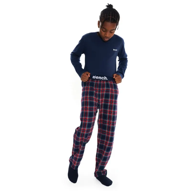 Hot Bench Drenge Folau Flanel Check Lounge Bukser Blå/Rød/Hvid/Gul Check Flanel