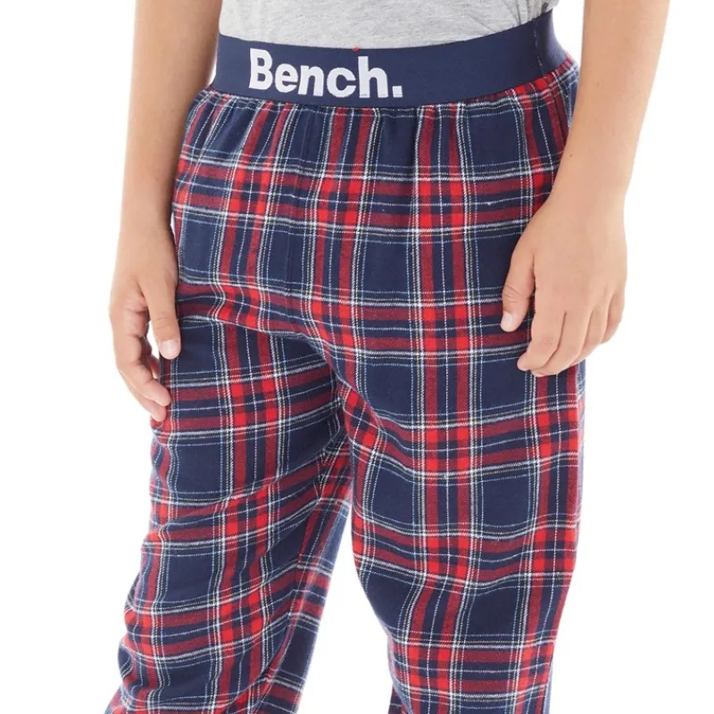 Hot Bench Drenge Folau Flanel Check Lounge Bukser Blå/Rød/Hvid/Gul Check Flanel