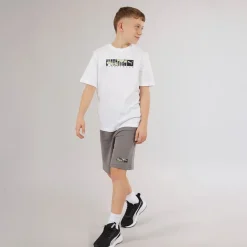 Discount Puma Drenge Grafik Camo Shorts Cast Iron
