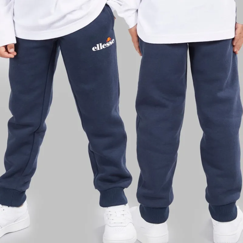 Discount Ellesse Drenge Harrison Hættetrøje T-Shirt Og Joggingbukser Sæt Blå / Hvid