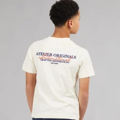 Hot JACK & JONES Drenge Islington T-shirt Antique White