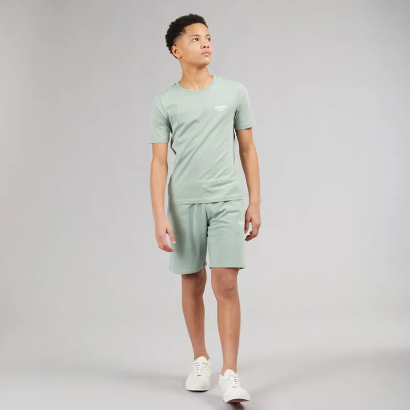 Discount JACK & JONES Drenge Jeff Orion T-shirt og shorts sæt Iceberg Green