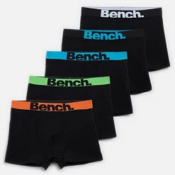 Clearance Bench Drenge Lanner Fem Pak Boksershorts Sort