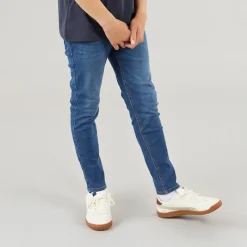 New Crosshatch Drenge lige jeans mellem vask Blå