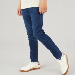 Discount Crosshatch Drenge Lige Jeans Mørkvask Blå