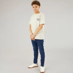 Discount Crosshatch Drenge Lige Jeans Mørkvask Blå