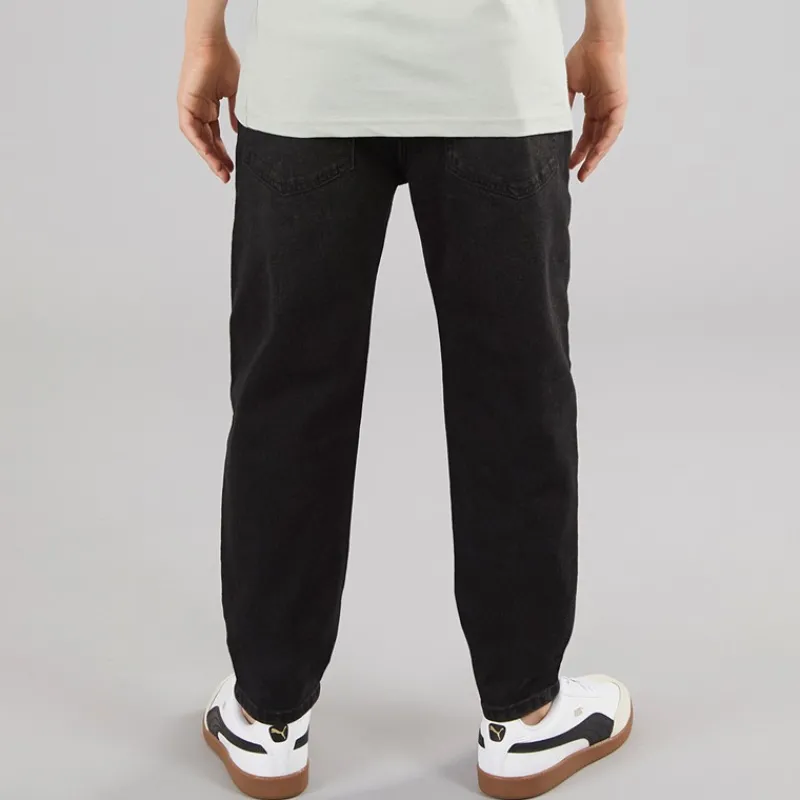 Sale Crosshatch Drenge lige jeans sort vasket Vasket Sort