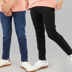 Discount Crosshatch Drenge Lige To Pak Jeans Mørk Vask/Sort