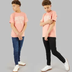 Discount Crosshatch Drenge Lige To Pak Jeans Mørk Vask/Sort