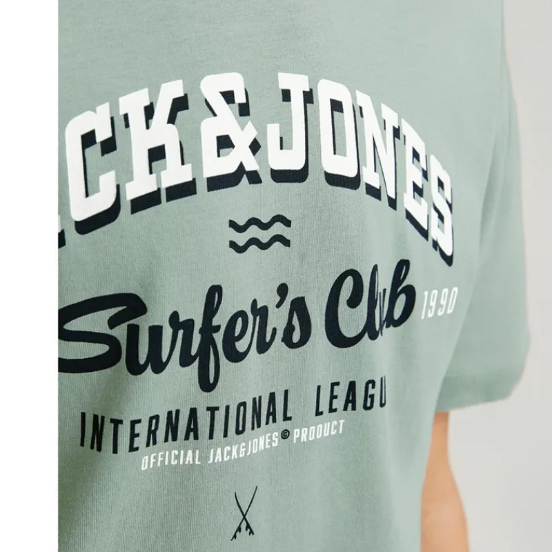 JACK & JONES Drenge Logo T-Shirt Iceberg Grøn