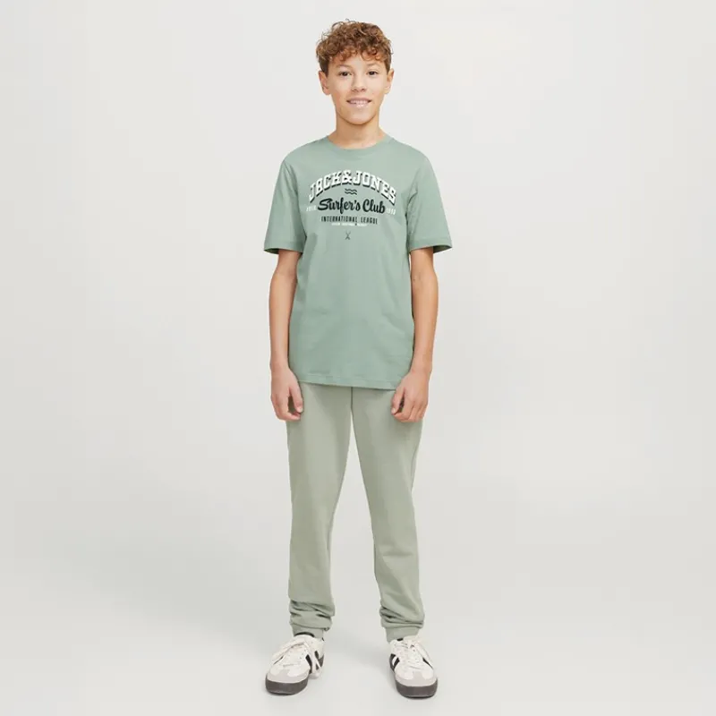 JACK & JONES Drenge Logo T-Shirt Iceberg Grøn