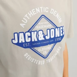 JACK & JONES Drenge Logo T-Shirt Moonbeam