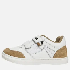 New BOSS Drenge Logo Velcro Cupsole Træningssko Hvid