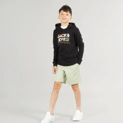 Sale JACK & JONES Drenge Luke Hoodie Sort