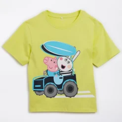 Outlet Peppa Pig Drenge Mase T Shirt Sunny Lime P M-22 Sunny Lime