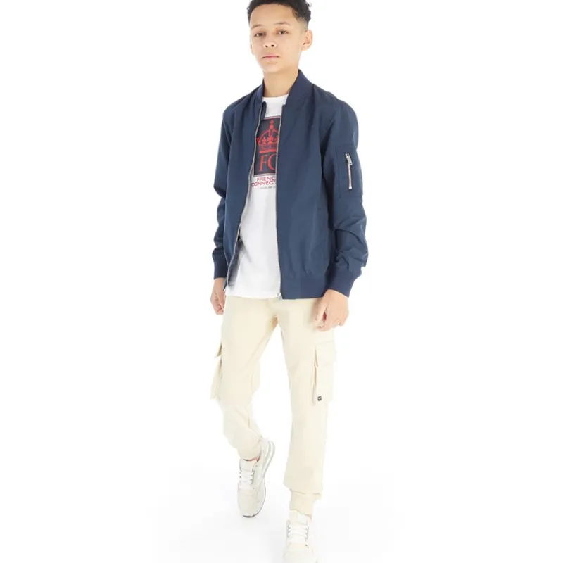 Best JACK & JONES Drenge Mash Bomberjakke Blå Blazer Marineblå