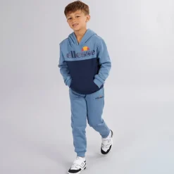 Clearance Ellesse Drenge Nathaniel Logo Træningsdragt Blå