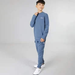 Hot Bench Drenge Nowil Sweatshirt Og Cargo Joggingbukser Træningssæt Vintage Indigo