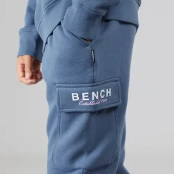 Hot Bench Drenge Nowil Sweatshirt Og Cargo Joggingbukser Træningssæt Vintage Indigo