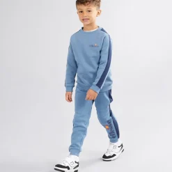 New Ellesse Drenge Orion Sweatshirt Og Joggingbukser Blå
