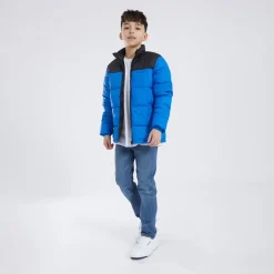 Hot JACK & JONES Drenge Otis Puffer Halsjakke Lapis Blå