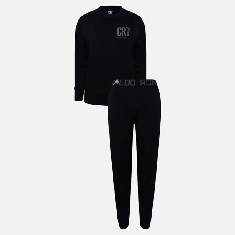 New CR7 Drenge Pyjamas Sæt Sort