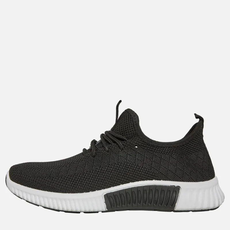 Clearance Crosshatch Drenge Rideout Sneakers Sort