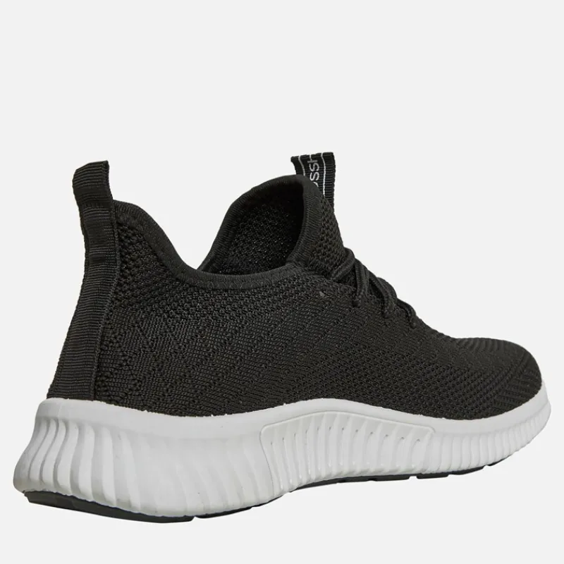Clearance Crosshatch Drenge Rideout Sneakers Sort