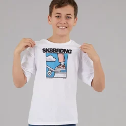 Outlet Name It Drenge Saldur T-shirt Hvid